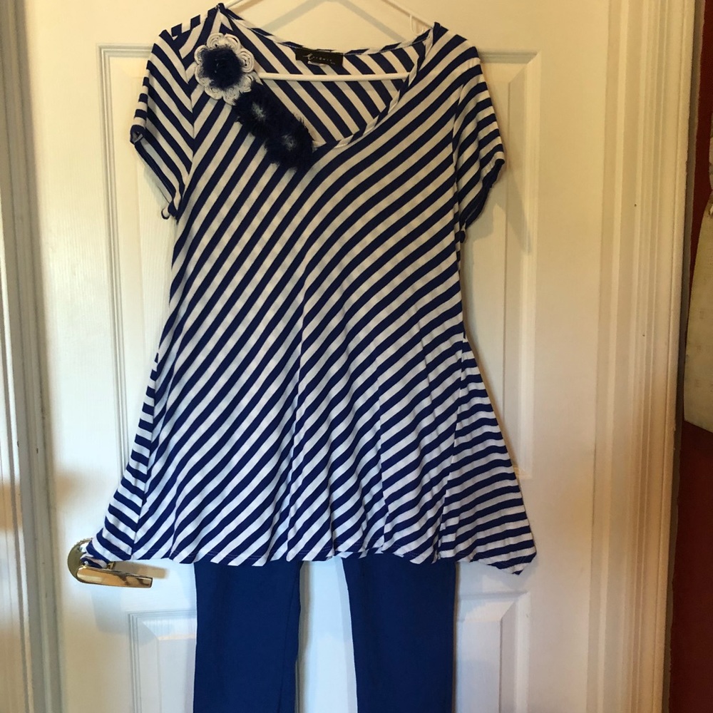 2 pcs. Fancy top & leggings